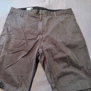 Volcom Men's Charcoal Flat Front Shorts